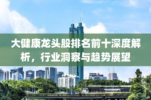 大健康龍頭股排名前十深度解析，行業(yè)洞察與趨勢(shì)展望